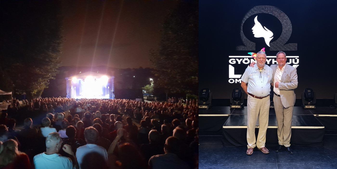 Páty a tegnapi estére, aug. 18-án a „Templom tér” lankáin a semmiből megépítve a zsámbéki medence legszebb szabadtéri színházi helyszínét, teltház előtt mutatta be az Omega musicalt.